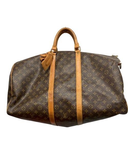 LOUIS VUITTON（ルイ ヴィトン）LOUIS VUITTON (ルイ ヴィトン) モノグラム キーポル・バンドリエール55 トラベルバッグ ブラウンの古着・服飾アイテム