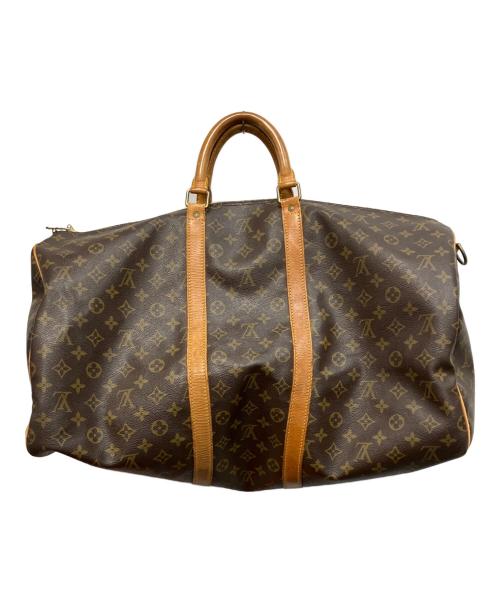 LOUIS VUITTON（ルイ ヴィトン）LOUIS VUITTON (ルイ ヴィトン) モノグラム キーポル・バンドリエール55 トラベルバッグ ブラウンの古着・服飾アイテム
