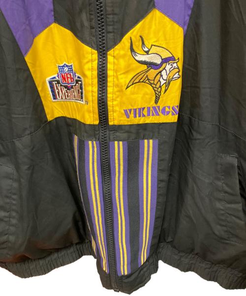 NFL（エヌエフエル）NFL (エヌエフエル) リバーシブル ナイロンジャケット イエロー×パープル サイズ:XXLの古着・服飾アイテム