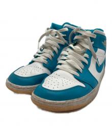 NIKE（ナイキ）の古着「Mid "Aquatone" AIR JORDAN1」｜ブルー×ホワイト