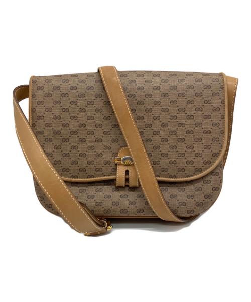GUCCI（グッチ）GUCCI (グッチ) OLD GUCCI ショルダーバッグ ブラウンの古着・服飾アイテム