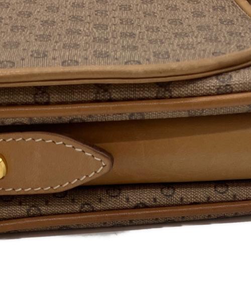 GUCCI（グッチ）GUCCI (グッチ) OLD GUCCI ショルダーバッグ ブラウンの古着・服飾アイテム