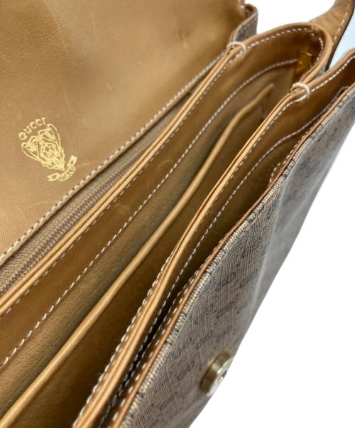 GUCCI（グッチ）GUCCI (グッチ) OLD GUCCI ショルダーバッグ ブラウンの古着・服飾アイテム