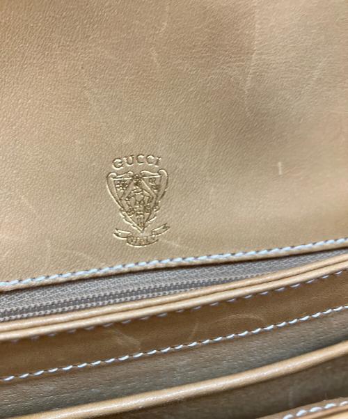 GUCCI（グッチ）GUCCI (グッチ) OLD GUCCI ショルダーバッグ ブラウンの古着・服飾アイテム