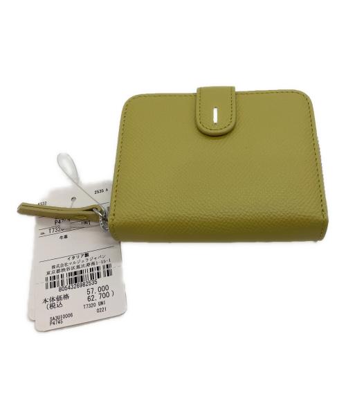 Maison Margiela（メゾンマルジェラ）Maison Margiela (メゾンマルジェラ) 4ステッチジップアラウンドコンパクトウォレット イエローの古着・服飾アイテム