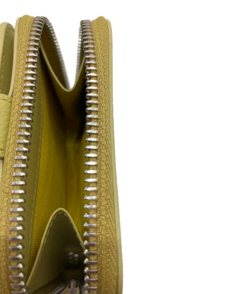 Maison Margiela（メゾンマルジェラ）Maison Margiela (メゾンマルジェラ) 4ステッチジップアラウンドコンパクトウォレット イエローの古着・服飾アイテム