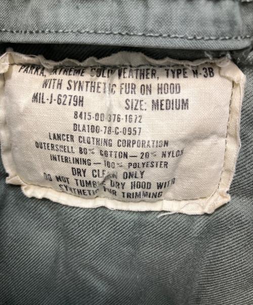 ミリタリー（ミリタリー）ミリタリー (ミリタリー) PARKA, EXTREME COLD WEATHER 70sN-3Bタイプコート カーキ サイズ:Mの古着・服飾アイテム