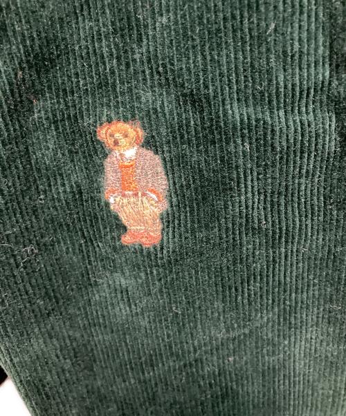 POLO RALPH LAUREN（ポロ・ラルフローレン）POLO RALPH LAUREN (ポロ・ラルフローレン) 総柄 刺繍 コーデュロイパンツ グリーン サイズ:W34の古着・服飾アイテム