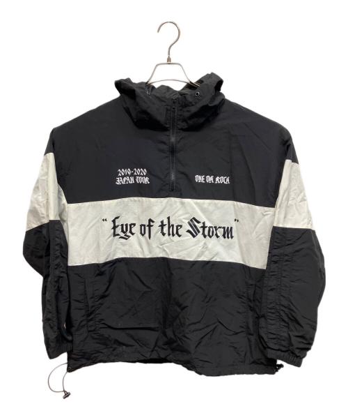 ONE OK ROCK（ワンオクロック）ONE OK ROCK (ワンオクロック) 2019-2020 Eye of the Storm ハーフジップパーカー ブラック サイズ:Lの古着・服飾アイテム