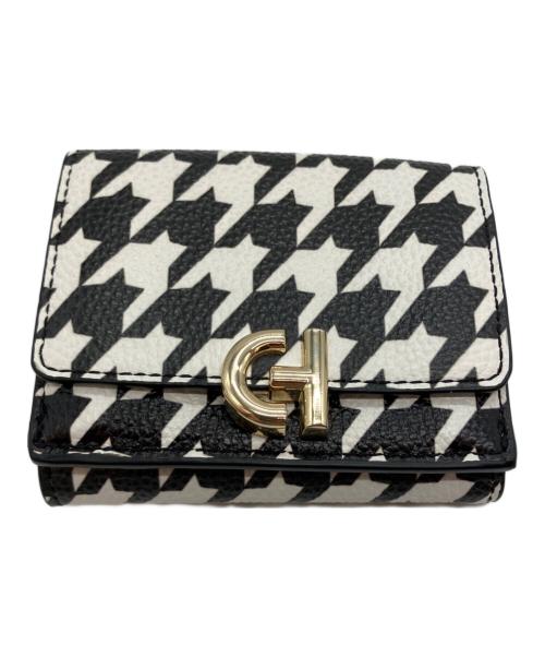 COLE HAAN（コールハーン）COLE HAAN (コールハーン) 3つ折り財布 ブラック×ホワイトの古着・服飾アイテム