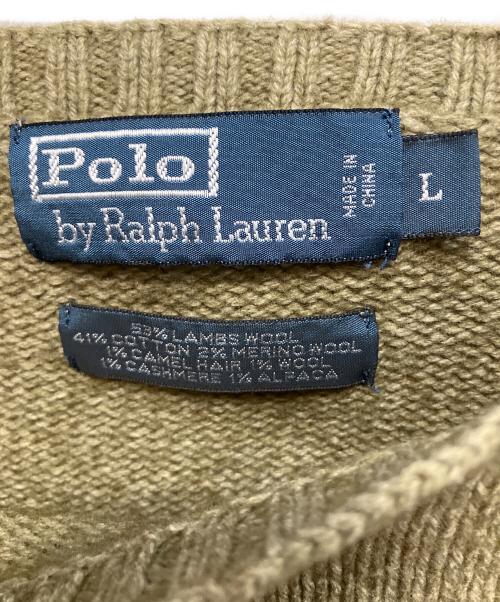 POLO RALPH LAUREN（ポロ・ラルフローレン）POLO RALPH LAUREN (ポロ・ラルフローレン) 鴨柄 ニット カーキ サイズ:Lの古着・服飾アイテム