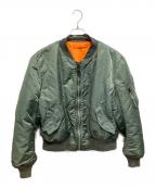 ALPHAアルファ）の古着「MA-1ジャケット」｜カーキ