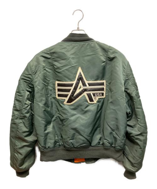 ALPHA（アルファ）ALPHA (アルファ) MA-1ジャケット カーキ サイズ:XLの古着・服飾アイテム