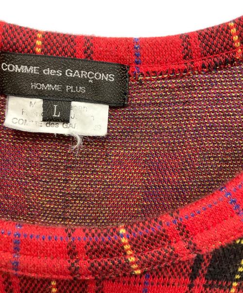 COMME des GARCONS（コムデギャルソン）COMME des GARCONS (コムデギャルソン) パッチワークカットソー AD2020 半袖カットソー レッド×イエロー サイズ:Lの古着・服飾アイテム