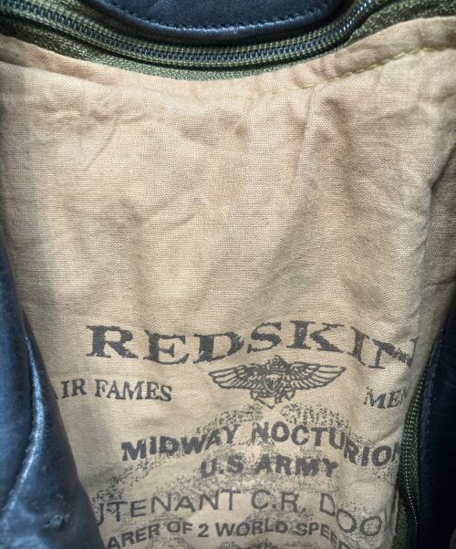 RED SKINS（レッドスキンズ）RED SKINS (レッドスキンズ) レザー フライトジャケット ブラウン サイズ:XLの古着・服飾アイテム