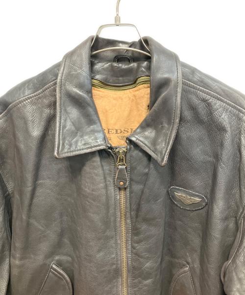 RED SKINS（レッドスキンズ）RED SKINS (レッドスキンズ) レザー フライトジャケット ブラウン サイズ:XLの古着・服飾アイテム