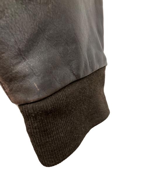 RED SKINS（レッドスキンズ）RED SKINS (レッドスキンズ) レザー フライトジャケット ブラウン サイズ:XLの古着・服飾アイテム