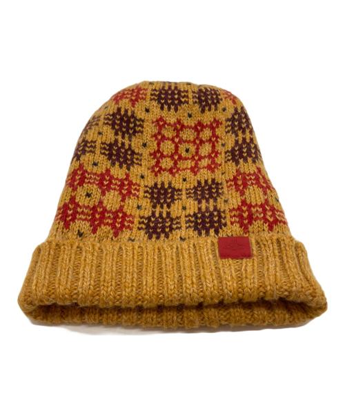 Vivienne Westwood（ヴィヴィアンウエストウッド）Vivienne Westwood (ヴィヴィアンウエストウッド) ロングビーニー ニット帽 オレンジの古着・服飾アイテム