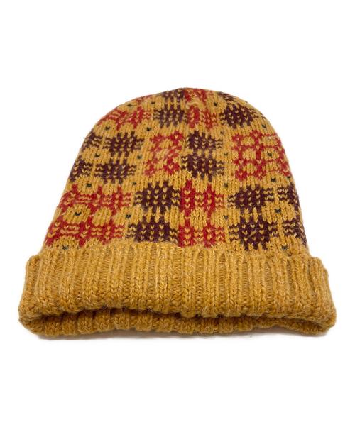 Vivienne Westwood（ヴィヴィアンウエストウッド）Vivienne Westwood (ヴィヴィアンウエストウッド) ロングビーニー ニット帽 オレンジの古着・服飾アイテム