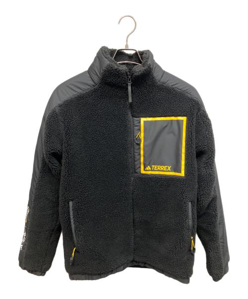 adidas（アディダス）adidas (アディダス) TERREX NAT.GEO シェルパジャケット ボアジャケット ブラック サイズ:Mの古着・服飾アイテム