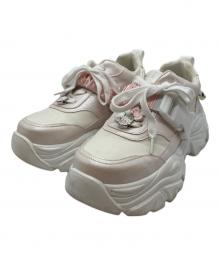 OLIVE des OLIVE×HELLO KITTY（オリーブデオリーブ×ハローキティ）の古着「エンゼルキティ スニーカー」｜ホワイト×ピンク