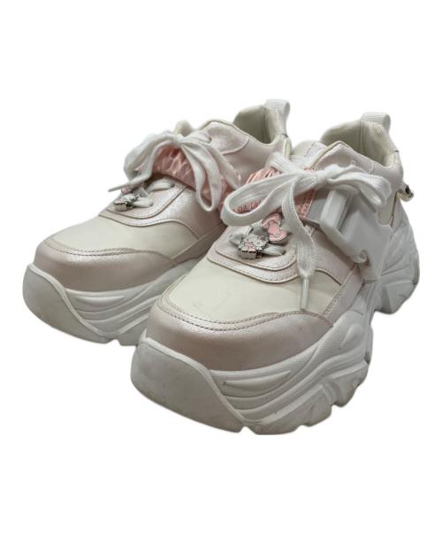 OLIVE des OLIVE（オリーブデオリーブ）OLIVE des OLIVE (オリーブデオリーブ) HELLO KITTY (ハローキティ) エンゼルキティ スニーカー ホワイト×ピンク サイズ:24.5㎝の古着・服飾アイテム