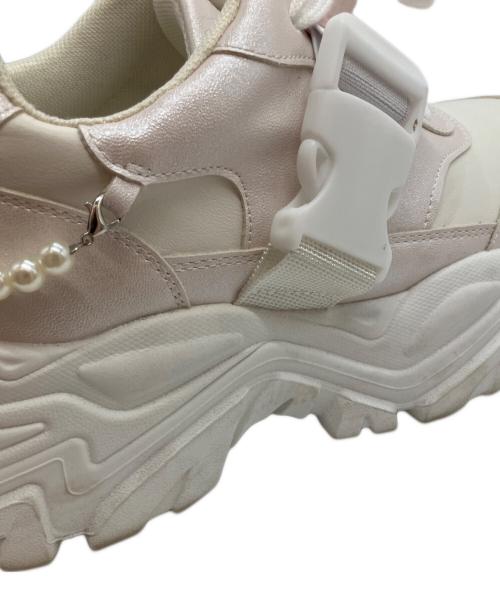 OLIVE des OLIVE（オリーブデオリーブ）OLIVE des OLIVE (オリーブデオリーブ) HELLO KITTY (ハローキティ) エンゼルキティ スニーカー ホワイト×ピンク サイズ:24.5㎝の古着・服飾アイテム