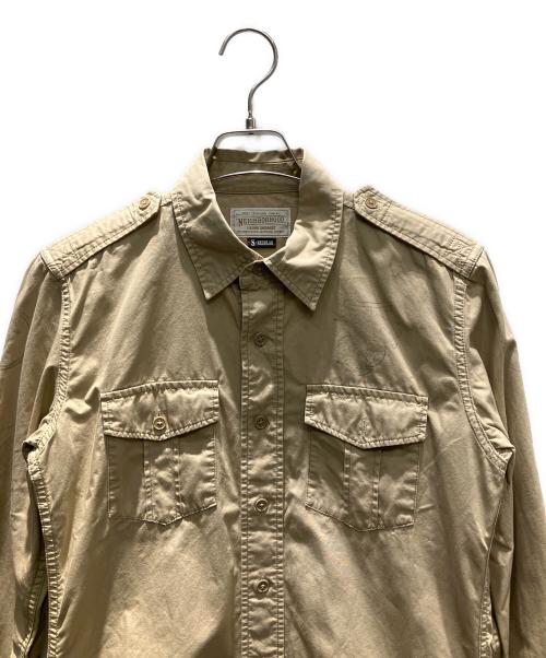 NEIGHBORHOOD（ネイバーフッド）NEIGHBORHOOD (ネイバーフッド) ミリタリー 長袖シャツ ベージュ サイズ:Sの古着・服飾アイテム