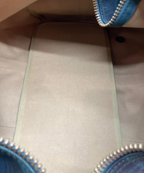 POLO RALPH LAUREN（ポロ・ラルフローレン）POLO RALPH LAUREN (ポロ・ラルフローレン) タータンチェック柄 ボストンバッグ グリーン×ネイビーの古着・服飾アイテム