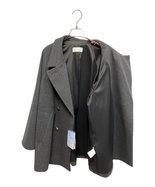 GLOBAL WORK（グローバルワーク）GLOBAL WORK (グローバルワーク) 軽やかストレッチ襟2WAYコート グレー サイズ:Mの古着・服飾アイテム