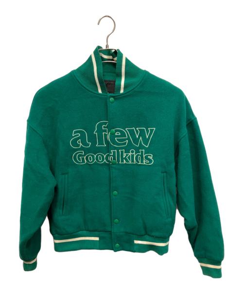 A FEW GOOD KIDS（アフューグッドキッズ）A FEW GOOD KIDS (アフューグッドキッズ) スタジャン グリーン サイズ:Mの古着・服飾アイテム