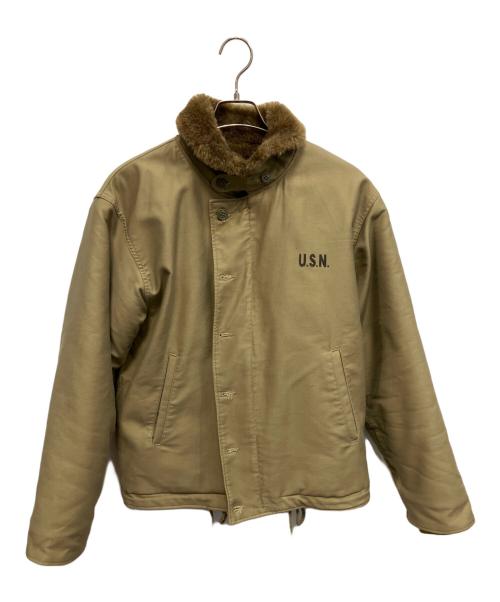 NAVY DEPARTMENT（ネイビーデパートメント）NAVY DEPARTMENT (ネイビーデパートメント) YMCLKY N-1 デッキジャケット ベージュ サイズ:38の古着・服飾アイテム