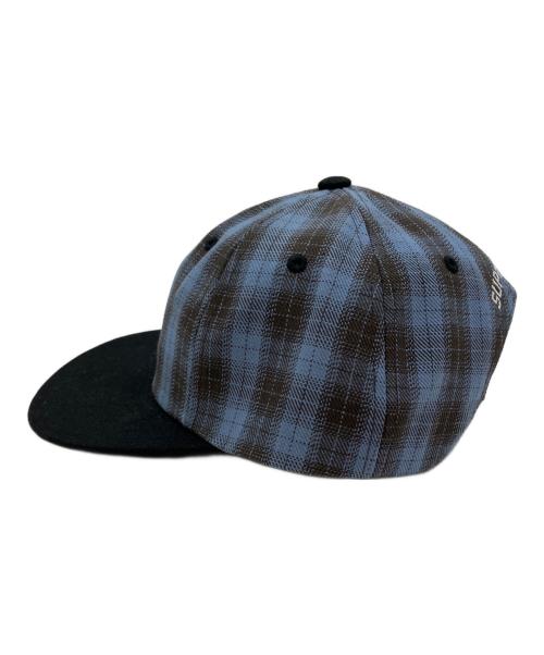 SUPREME（シュプリーム）SUPREME (シュプリーム) Script Logo 6-Panel Cap キャップ Blue Plaidの古着・服飾アイテム