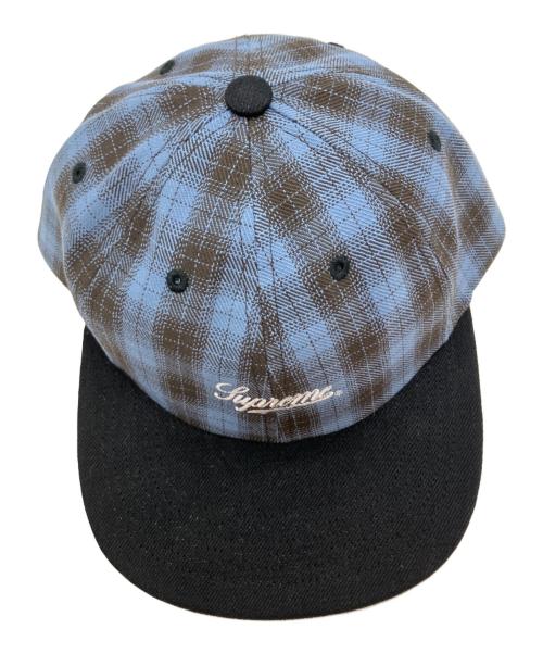 SUPREME（シュプリーム）SUPREME (シュプリーム) Script Logo 6-Panel Cap キャップ Blue Plaidの古着・服飾アイテム
