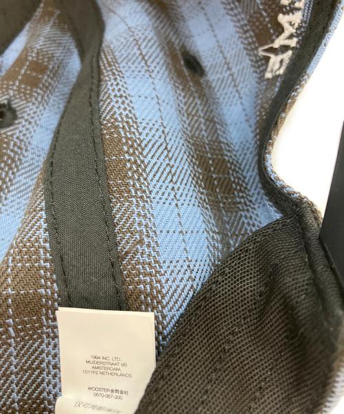 SUPREME（シュプリーム）SUPREME (シュプリーム) Script Logo 6-Panel Cap キャップ Blue Plaidの古着・服飾アイテム