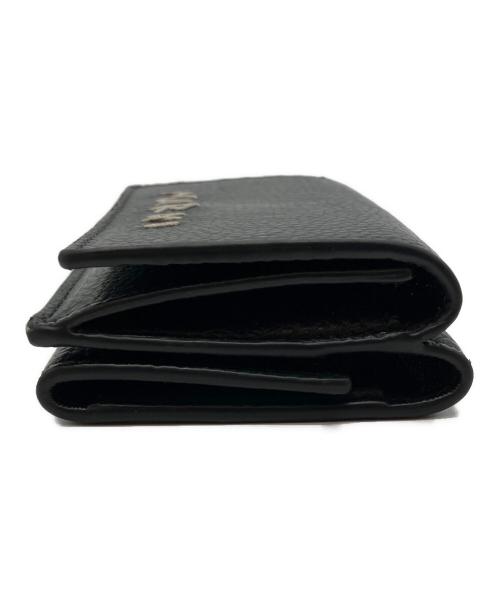 MARNI（マルニ）MARNI (マルニ) ミルドカーフレザー 3つ折り財布 ブラックの古着・服飾アイテム