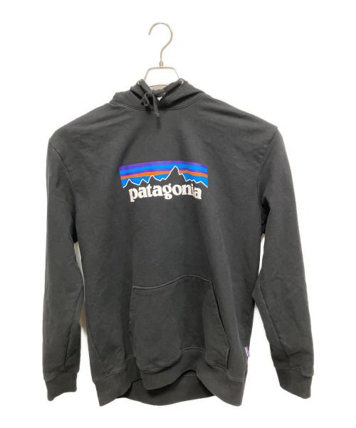 Patagonia（パタゴニア）Patagonia (パタゴニア) プリント プルオーバーパーカー ブラック サイズ:XLの古着・服飾アイテム