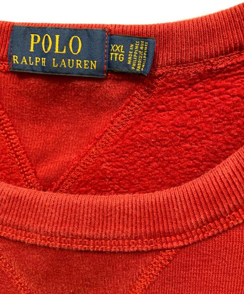 POLO RALPH LAUREN（ポロ・ラルフローレン）POLO RALPH LAUREN (ポロ・ラルフローレン) スウェット レッド サイズ:XXLの古着・服飾アイテム