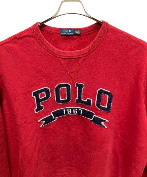 POLO RALPH LAUREN（ポロ・ラルフローレン）POLO RALPH LAUREN (ポロ・ラルフローレン) スウェット レッド サイズ:XXLの古着・服飾アイテム