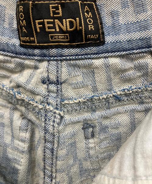 FENDI（フェンディ）FENDI (フェンディ) ズッカ デニムパンツ ブルー サイズ:W28の古着・服飾アイテム
