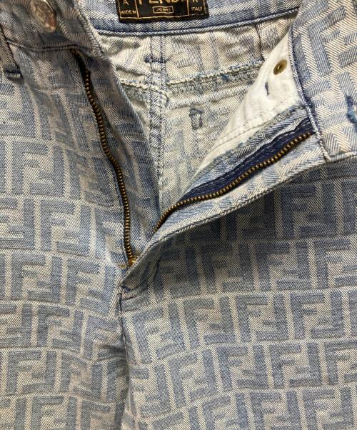 FENDI（フェンディ）FENDI (フェンディ) ズッカ デニムパンツ ブルー サイズ:W28の古着・服飾アイテム