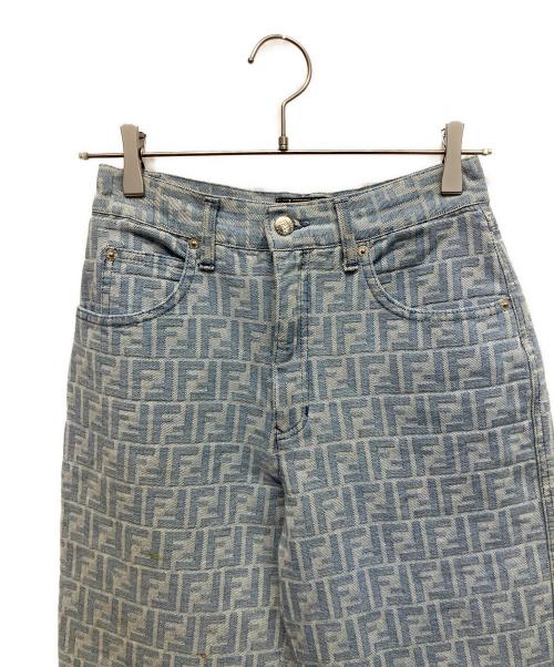 FENDI（フェンディ）FENDI (フェンディ) ズッカ デニムパンツ ブルー サイズ:W28の古着・服飾アイテム