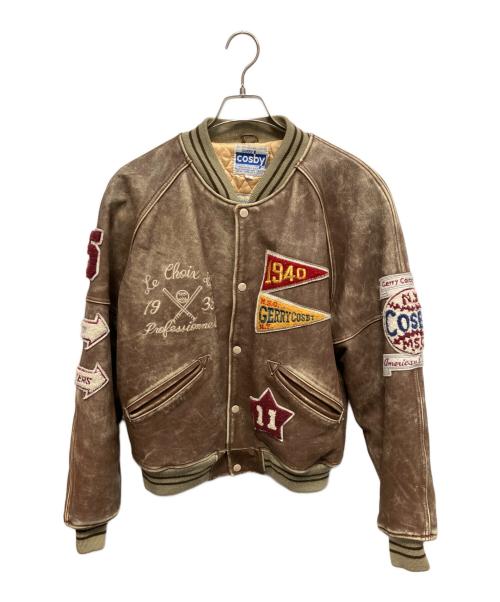 GERRY COSBY（ジェリー コスビー）GERRY COSBY (ジェリー コスビー) 牛革 スタジャン ブラウン サイズ:Sの古着・服飾アイテム