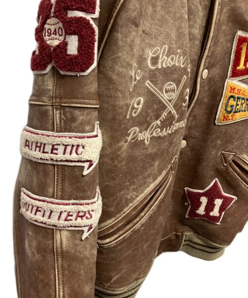 GERRY COSBY（ジェリー コスビー）GERRY COSBY (ジェリー コスビー) 牛革 スタジャン ブラウン サイズ:Sの古着・服飾アイテム