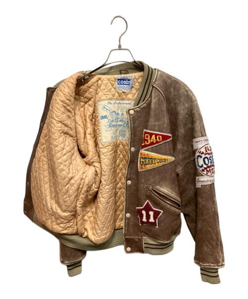 GERRY COSBY（ジェリー コスビー）GERRY COSBY (ジェリー コスビー) 牛革 スタジャン ブラウン サイズ:Sの古着・服飾アイテム