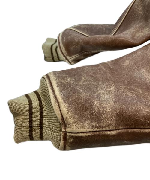 GERRY COSBY（ジェリー コスビー）GERRY COSBY (ジェリー コスビー) 牛革 スタジャン ブラウン サイズ:Sの古着・服飾アイテム