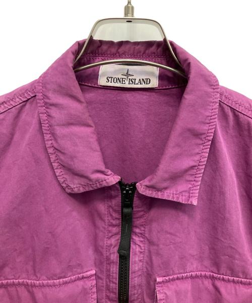 STONE ISLAND（ストーンアイランド）STONE ISLAND (ストーンアイランド) シャツジャケット パープル サイズ:Mの古着・服飾アイテム