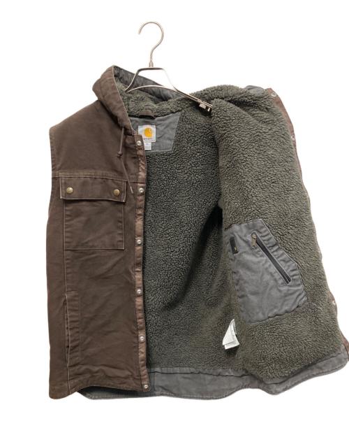 CarHartt（カーハート）CarHartt (カーハート) ダックベスト ブラウン サイズ:Mの古着・服飾アイテム