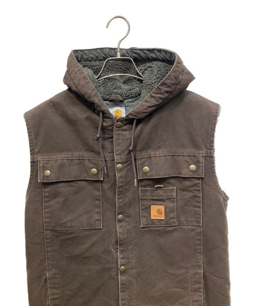 CarHartt（カーハート）CarHartt (カーハート) ダックベスト ブラウン サイズ:Mの古着・服飾アイテム