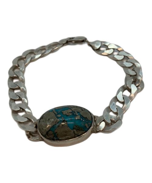 ノーブランド（ノーブランド）ノーブランド (ノーブランド) ターコイズ シルバーブレスレットの古着・服飾アイテム